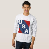 Sweatshirt cendre homme USA スウェットシャツ (正面フル)