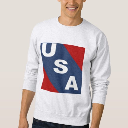 Sweatshirt cendre homme USA スウェットシャツ (正面)