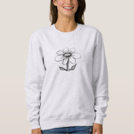 Sweatshirt for her with daisy スウェットシャツ