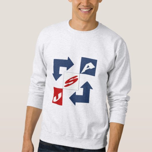 Sweatshirt gris homme DESIGN USA スウェットシャツ (正面)