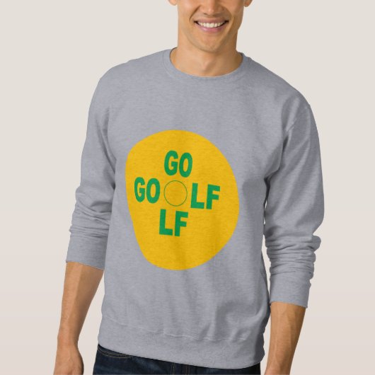Sweatshirt gris  homme  SPORT  GOLF スウェットシャツ (正面)