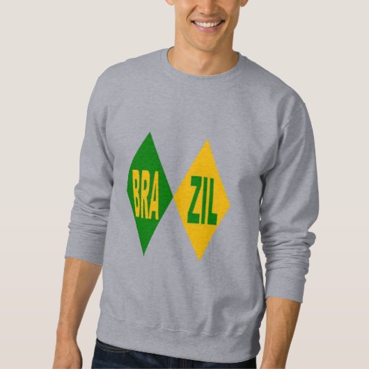 Sweatshirt grise hommes BRAZIL スウェットシャツ (正面)