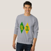 Sweatshirt grise hommes BRAZIL スウェットシャツ (正面フル)