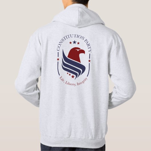 Sweatshirt, hooded, Constitution Party パーカ (裏面)