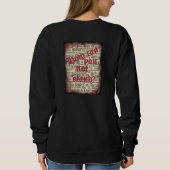 Sweatshirt - How Can You Not Stand? スウェットシャツ (裏面)