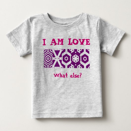 Sweatshirt "I AM LOVE" ベビーTシャツ (正面)