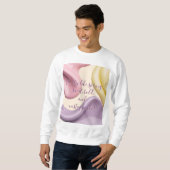 Sweatshirt in stylish abstract graphic スウェットシャツ (正面フル)