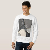 Sweatshirt in stylish abstract graphic スウェットシャツ (正面フル)