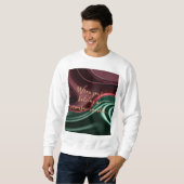 Sweatshirt in stylish abstract graphic スウェットシャツ (正面フル)