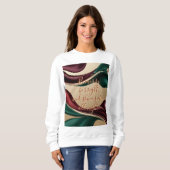 Sweatshirt in stylish abstract graphic スウェットシャツ (正面フル)