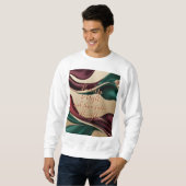 Sweatshirt in stylish abstract graphic スウェットシャツ (正面フル)