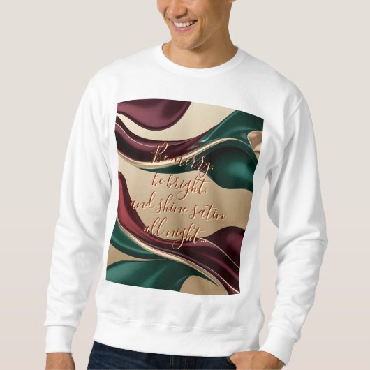 Sweatshirt in stylish abstract graphic スウェットシャツ (正面)