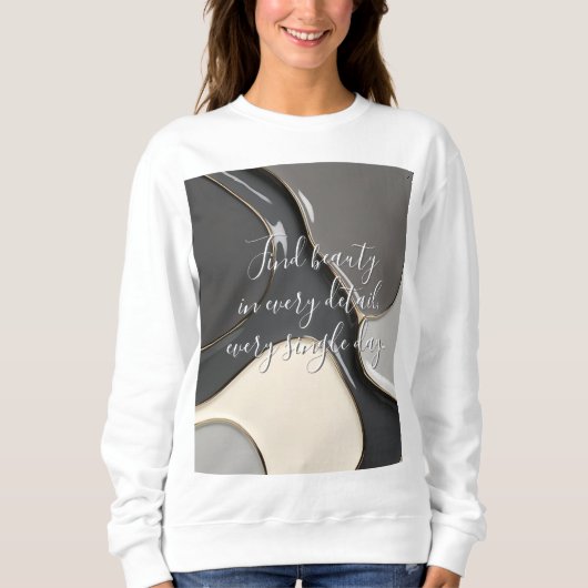 Sweatshirt in stylish abstract graphic スウェットシャツ (正面)