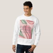 Sweatshirt in stylish abstract graphic スウェットシャツ (正面フル)