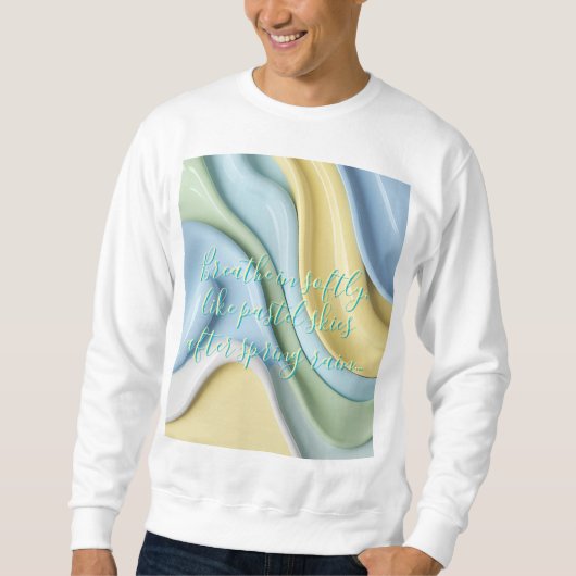 Sweatshirt in stylish abstract graphic スウェットシャツ (正面)