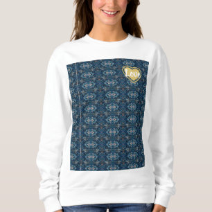 Sweatshirt - LOVE / Blue - Adiela Akoo スウェットシャツ