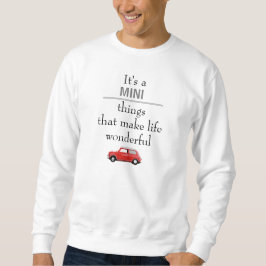 Sweatshirt Mini Cooper Rot Mini things スウェットシャツ