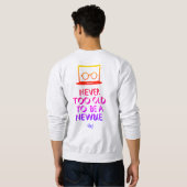 Sweatshirt : Never To Old (grey) スウェットシャツ (裏面フル)