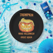 Sweatshirt、Trumpkin、ハロウィーンクラシック ペーパープレート (パーティー)
