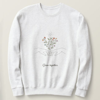 sweatshirt with growth mindset  スウェットシャツ