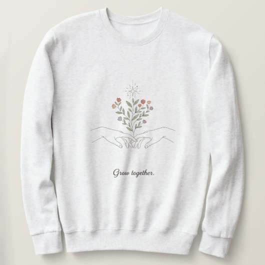 sweatshirt with growth mindset  スウェットシャツ (デザイン正面)