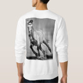 Sweatshirt with horse スウェットシャツ (裏面)