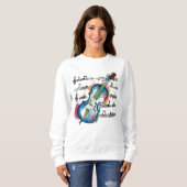 Sweatshirt Women's basic abstract violin sweatshir スウェットシャツ (正面フル)