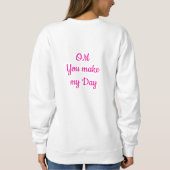 Sweatshirt Yoga Meditation Rainbow Woman Silouete スウェットシャツ (裏面)