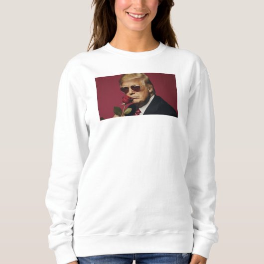 Sweatshirts femme Saint-valentin Trump スウェットシャツ (正面)