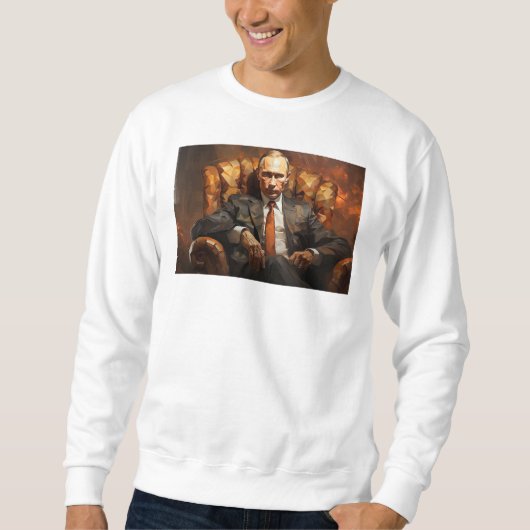 Sweatshirts  Vladimir Poutine art abstrait スウェットシャツ (正面)