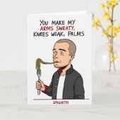 Sweaty Palms Spaghetti Card カード (黄色い花)