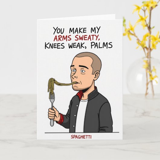 Sweaty Palms Spaghetti Card カード (黄色い花)