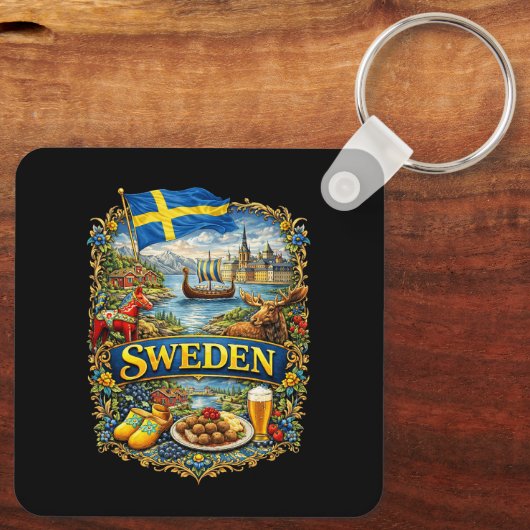 Sweden キーホルダー (裏面)