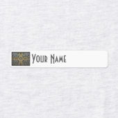Sweden Art Deco Flag | Custom Iron-On Name Label ラベル (デザイン2)
