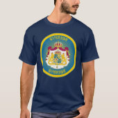 Sweden Coat of Arms Circle Shape Tシャツ (正面)