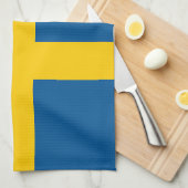Sweden Flag キッチンタオル (四つ折り)