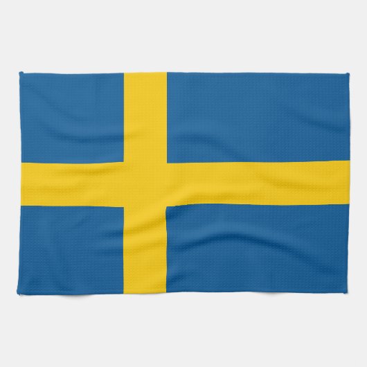 Sweden Flag キッチンタオル (横)