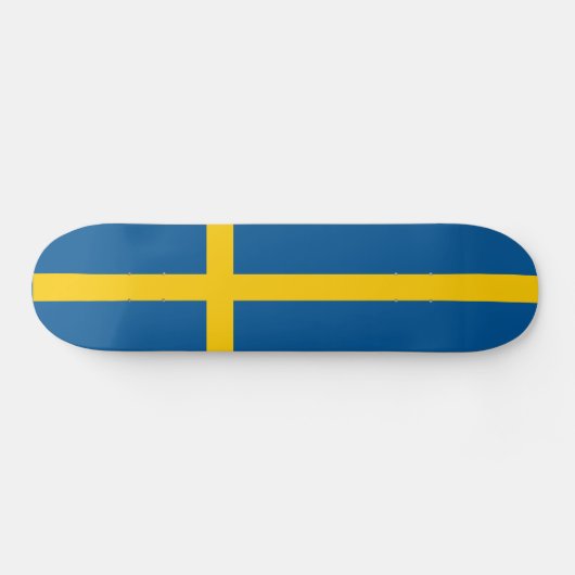 Sweden Flag スケートボード (横)