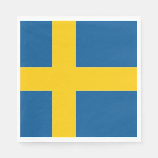 Sweden Flag スタンダードランチョンナプキン (正面)