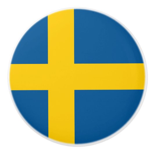 Sweden Flag セラミックノブ (正面)