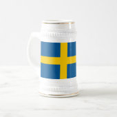 Sweden Flag ビールジョッキ (正面左)