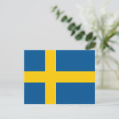 Sweden Flag ポストカード (スタンド正面)