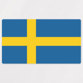 Sweden Flag ラベル (デザイン1)