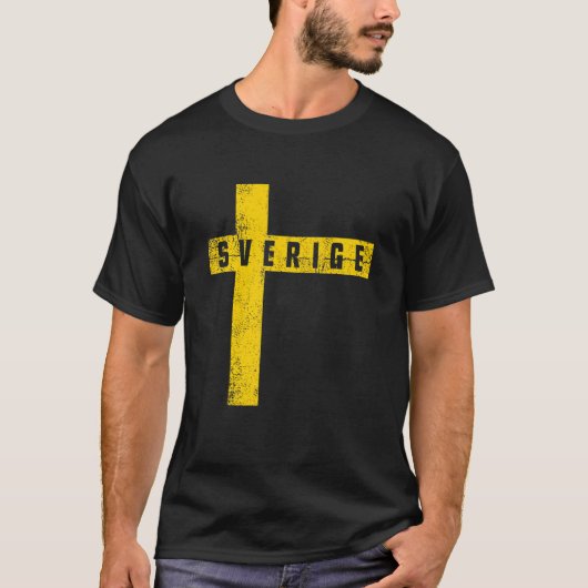 Sweden Flag Sverige   Swedish Svenska Stockholm No Tシャツ (正面)
