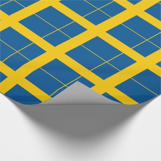 Sweden Flag Wrapping Paper ラッピングペーパー (角)