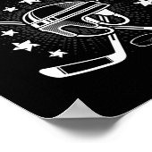 Sweden Ice Hockey Lovers Jersey - Swedish Hockey T ポスター (角)