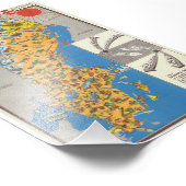 Sweden Map フォトプリント (角)