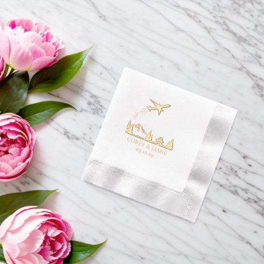 Sweden Passport 箔ナプキン (インサイチュ (ウェディング))