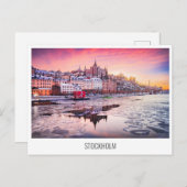 Sweden, Stockholm travel postcard シーズンポストカード (正面/裏面)