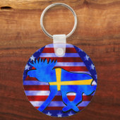 Swedish-American Moose キーホルダー (正面)